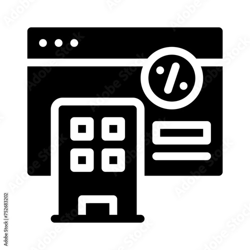 hotel glyph icon