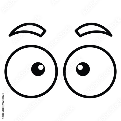 Cartoon eyes icon design, illustration design