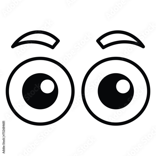 Cartoon eyes icon design, illustration design
