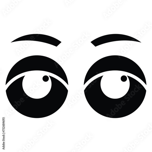 Cartoon eyes icon design, illustration design