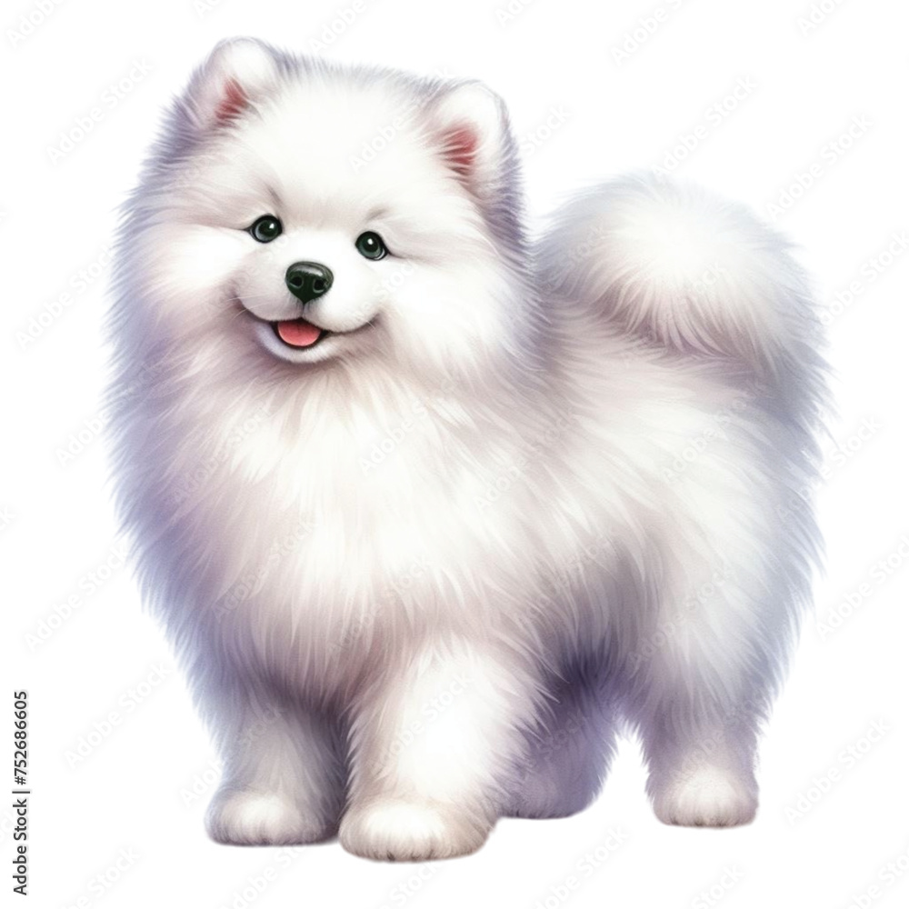 Fototapeta premium dog cute clipart watercolor 