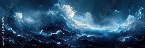 abstract sea background. Created with Ai