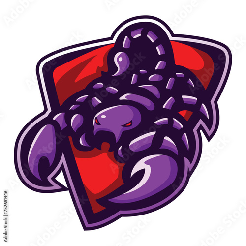 Scorpion esport mascot logo design