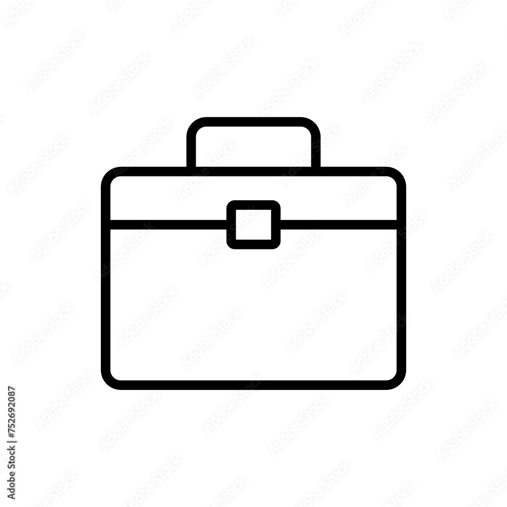 briefcase vector thin line icon simple illustration on white background..eps briefcase vector thin line icon simple illustration on white background..eps