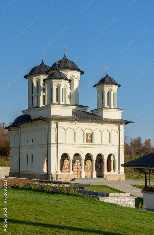 New Orthodox monastery of nuns from Salva, Built in 1994,Bistrița.Romania Image of October 2022 New Orthodox monastery of nuns from Salva, Built in 1994,Bistrița.Romania Image of October 2022