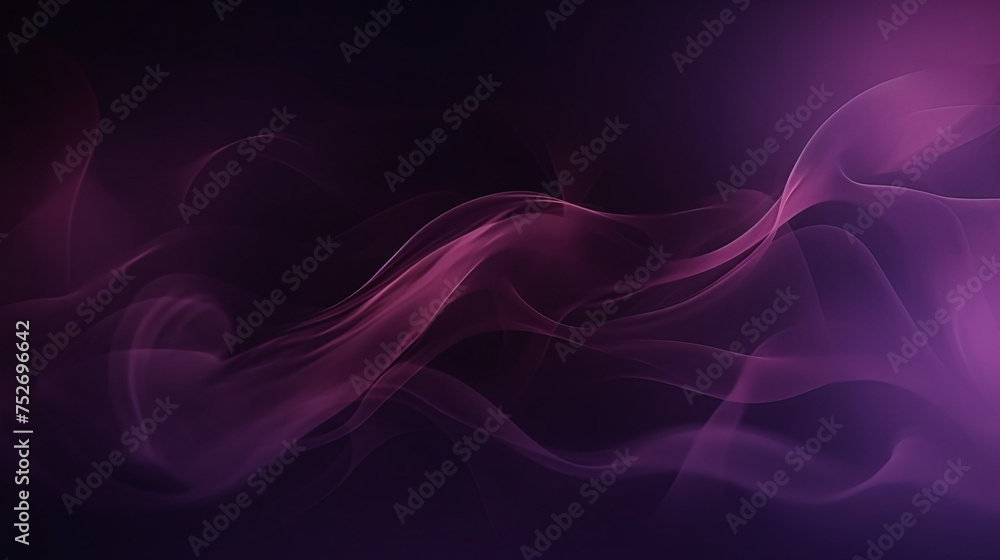 Purple smoke on black background. Abstract background for your design. Violet, purple and pink colors, Space for text or image - obrazy, fototapety, plakaty 