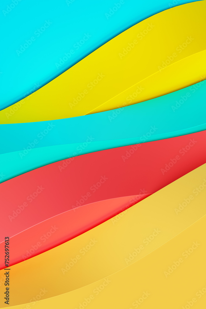 3d illustration of a  abstract gradient background with lines. PRint from the waves. Modern graphic texture. Geometric pattern.
