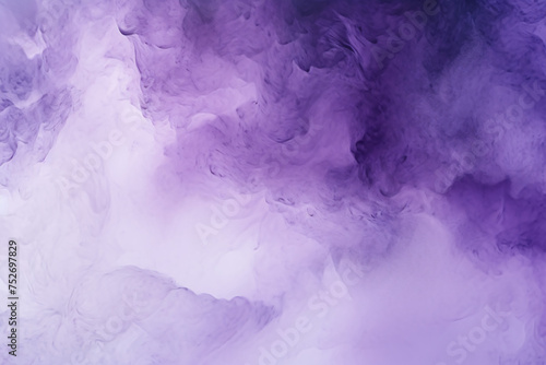 Purple ink in water on a white background. Abstract background. Violet, purple and pink colors, Space for text or image