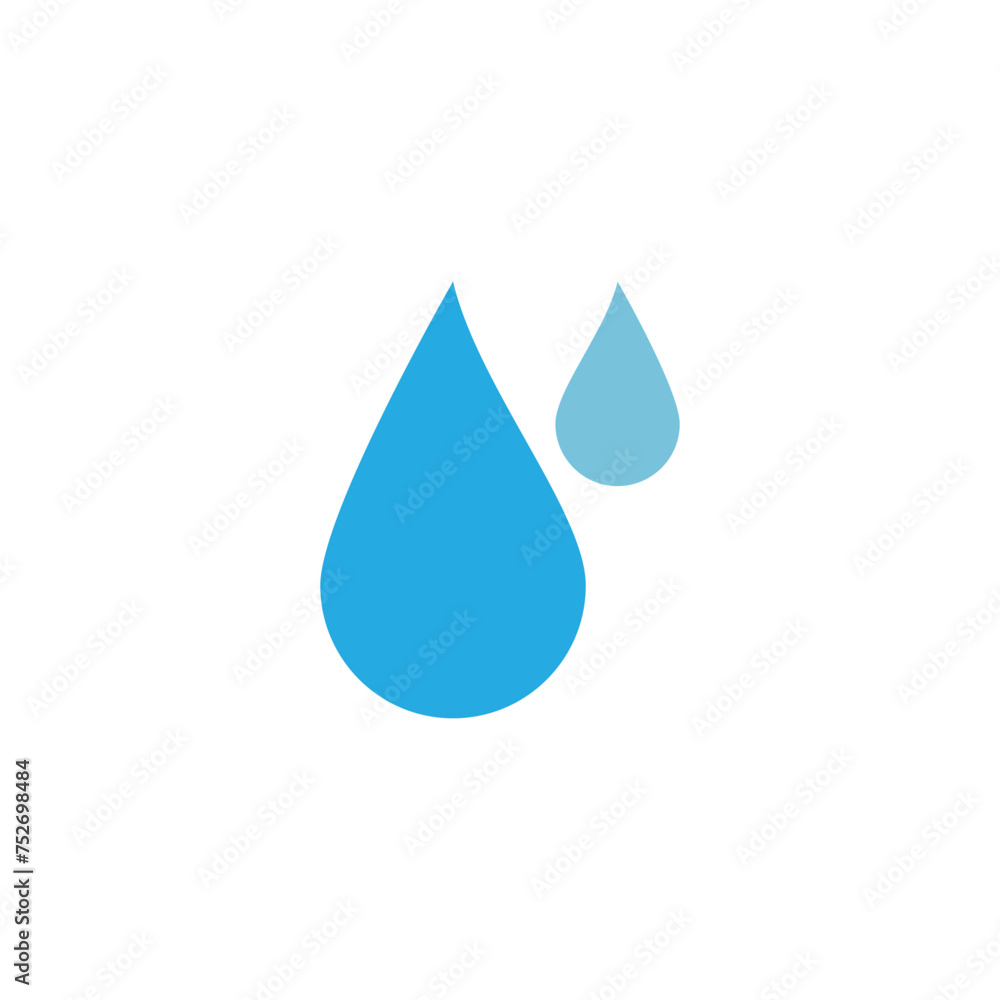 Vector blue water drop icon set. Flat droplet logo shapes collection. Vector blue water drop icon set. Flat droplet logo shapes collection.