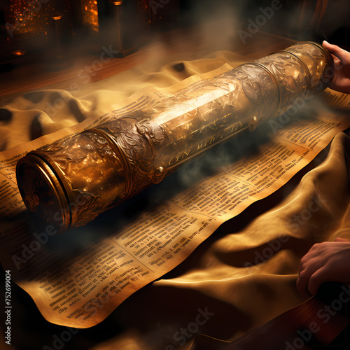 Ancient scroll unveiling the secrets of the universe