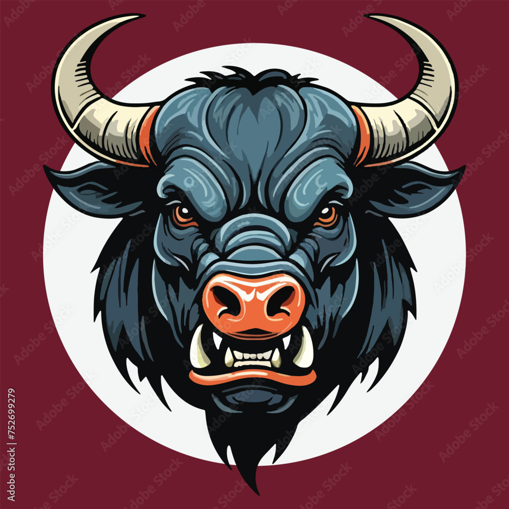 mad bull vector isolated mad bull vector isolated