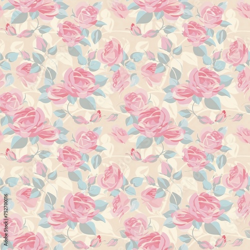 Pink roses, white candles, in ancient France, flowers, very beautiful roses, flower vase, fabric pattern, seamless pattern, art and culture. vintage handicraft arts 