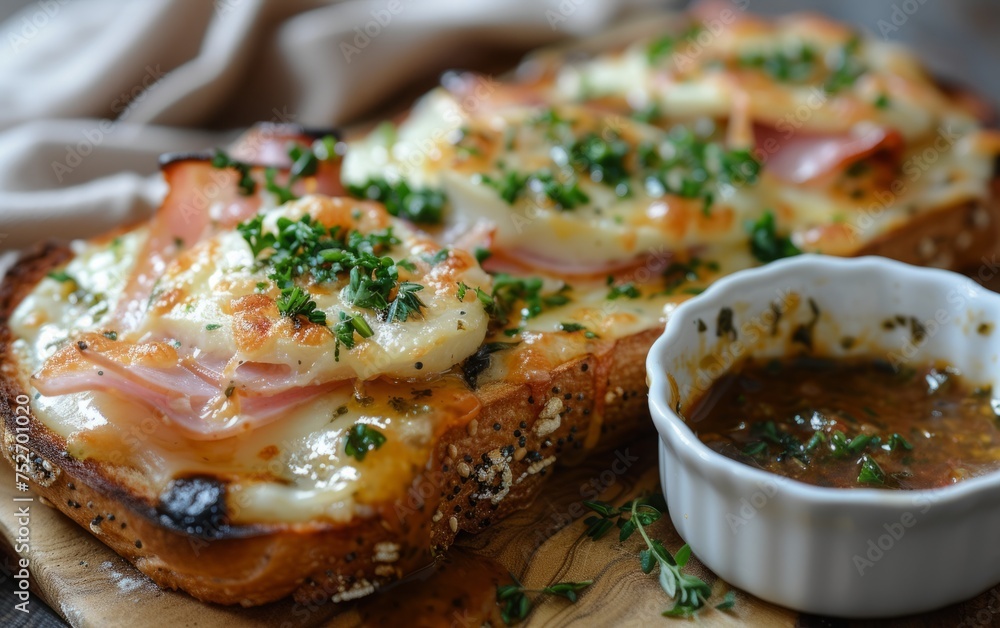 Unveiling a Grilled Ham and Cheese Sandwich Unveiling a Grilled Ham and Cheese Sandwich