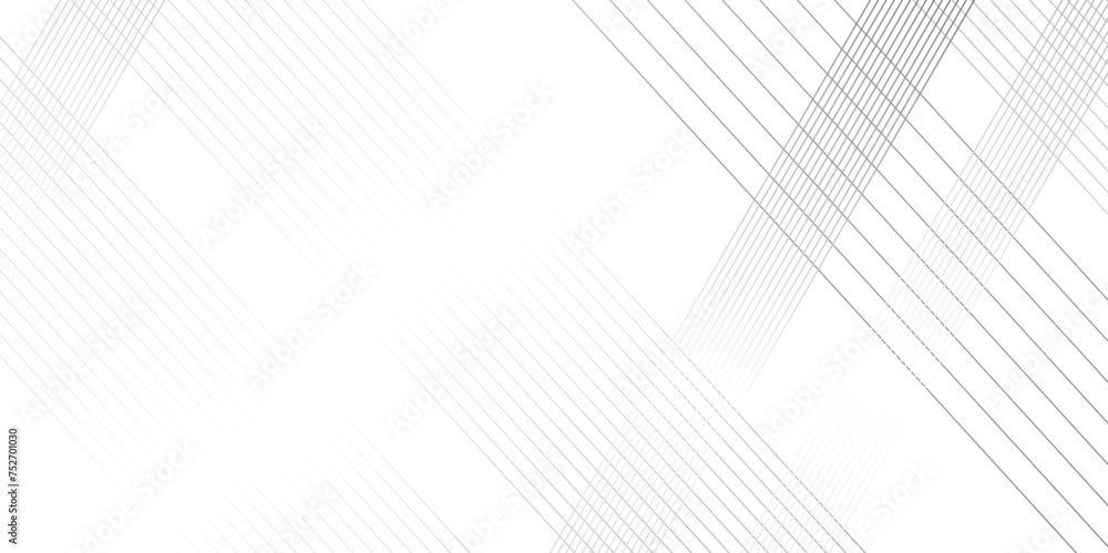 Fototapeta premium Vector gradient gray line abstract pattern Transparent monochrome striped texture, minimal background. Abstract background wave line elegant white striped diagonal line technology concept web texture.
