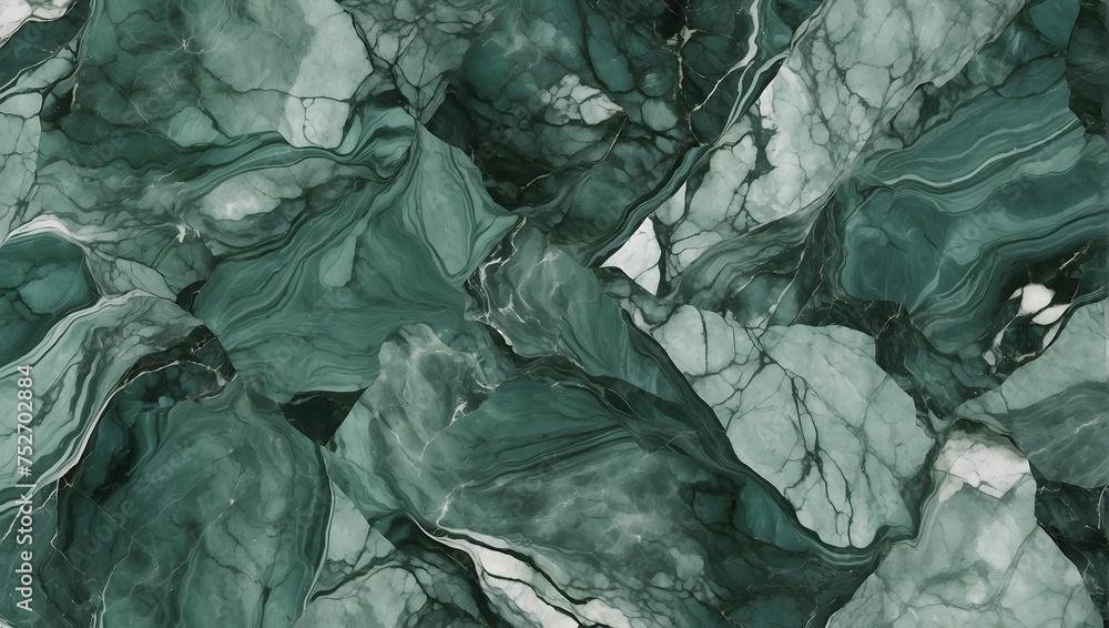 Obraz premium Sophisticated background with a flawless green marble pattern texture Generative AI