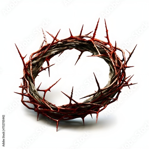 crown of thorns isolated on white