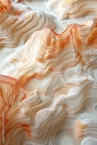A pattern of gentle contour lines that mimic topographic maps of Finnish landscapes, rendered in soft earth tones