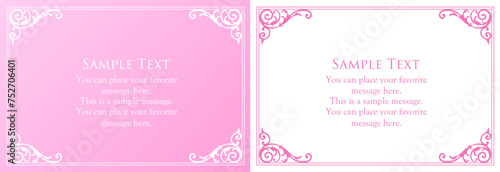 春モチーフのフレームデザイン