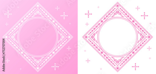 春モチーフのフレームデザイン