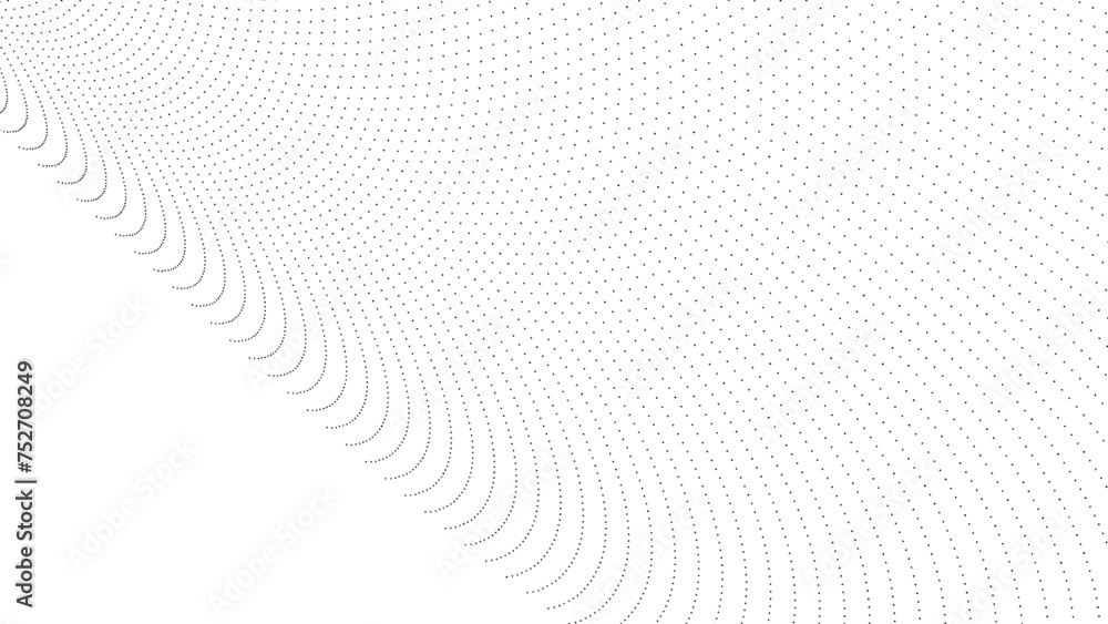 Flowing dot particles wave pattern halftone black gradient smooth curve shape isolated on transparent background. Vector in concept of technology, science, music, modern, banner, cover, poster. Flowing dot particles wave pattern halftone black gradient smooth curve shape isolated on transparent background. Vector in concept of technology, science, music, modern, banner, cover, poster.