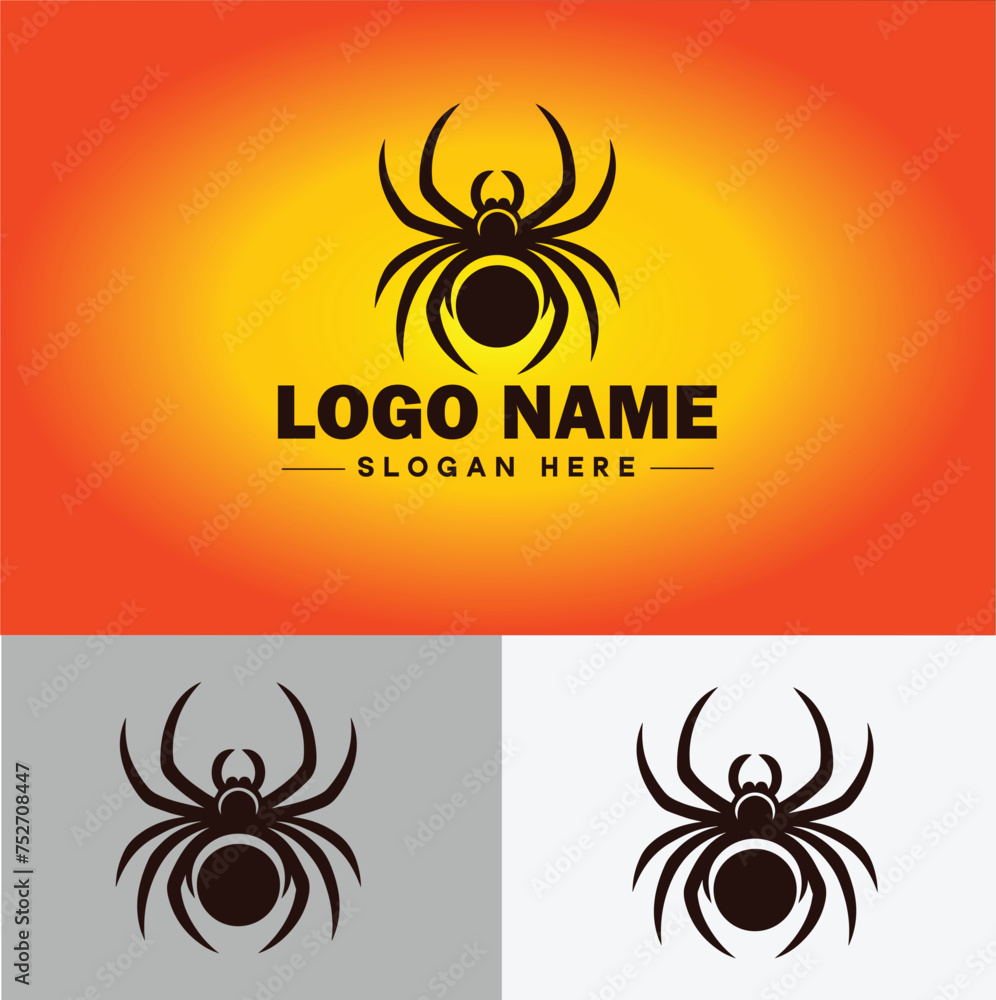 Spider logo vector art icon graphics for company brand business icon Spider Logo template Spider logo vector art icon graphics for company brand business icon Spider Logo template