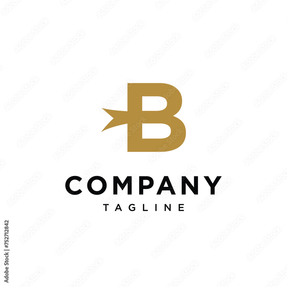 Letter B Ribbon logo icon vector template eps Letter B Ribbon logo icon vector template eps