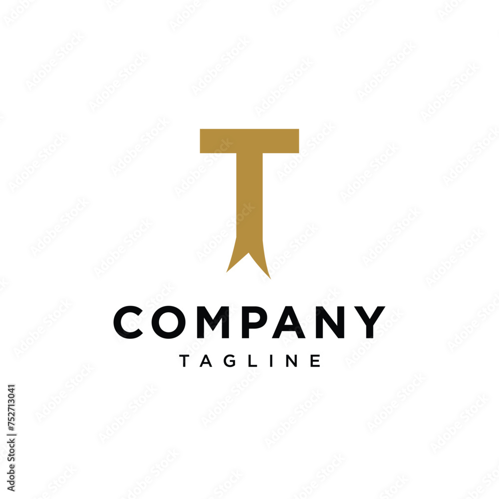 Letter T Ribbon logo icon vector template eps Letter T Ribbon logo icon vector template eps
