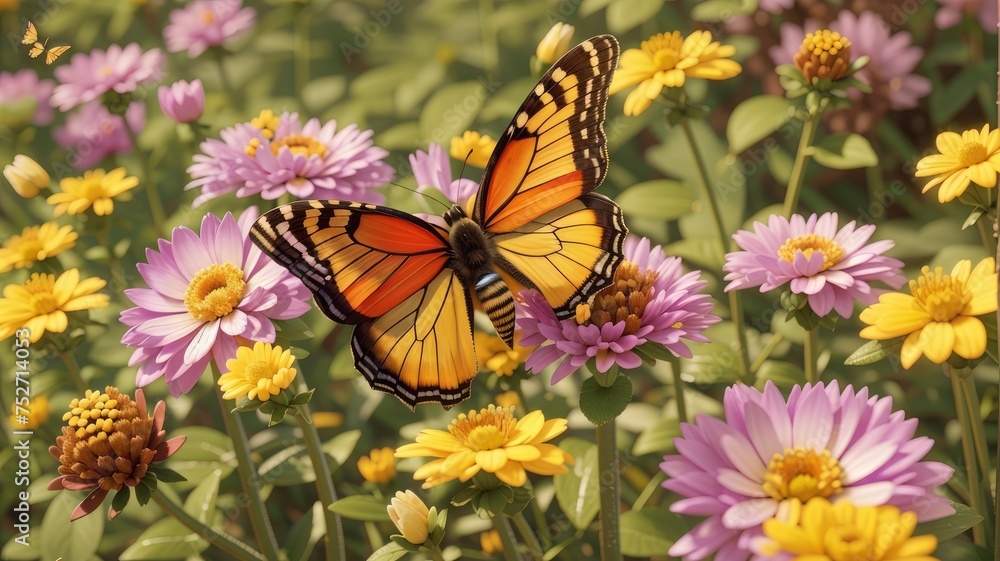 monarch butterfly on flower