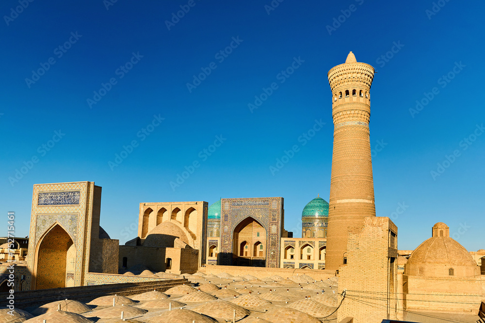 Kalyan Minaret  and madrasah in Bukhara, Uzbekistan