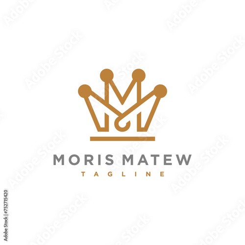 crown MM lettering logo