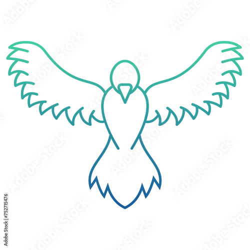 Dove Gradient Linear Style