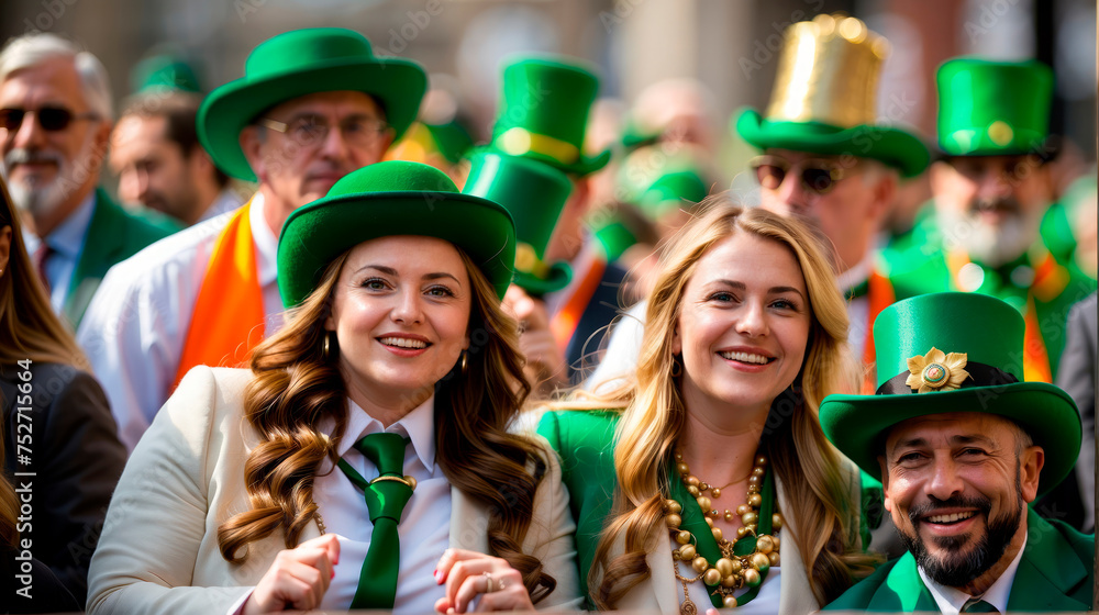 Vibrant St. Patrick’s Day Celebration Captured in Green. Vibrant St. Patrick’s Day Celebration Captured in Green.