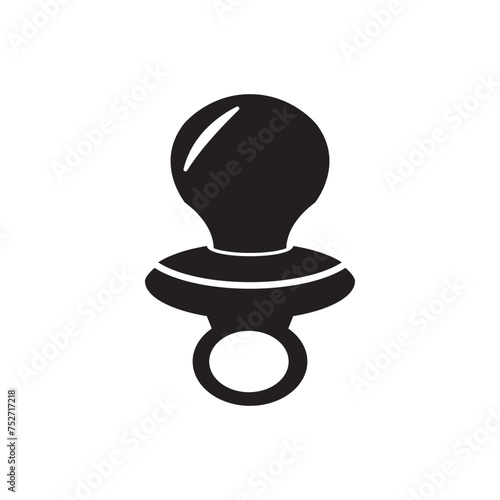 Baby pacifier icon