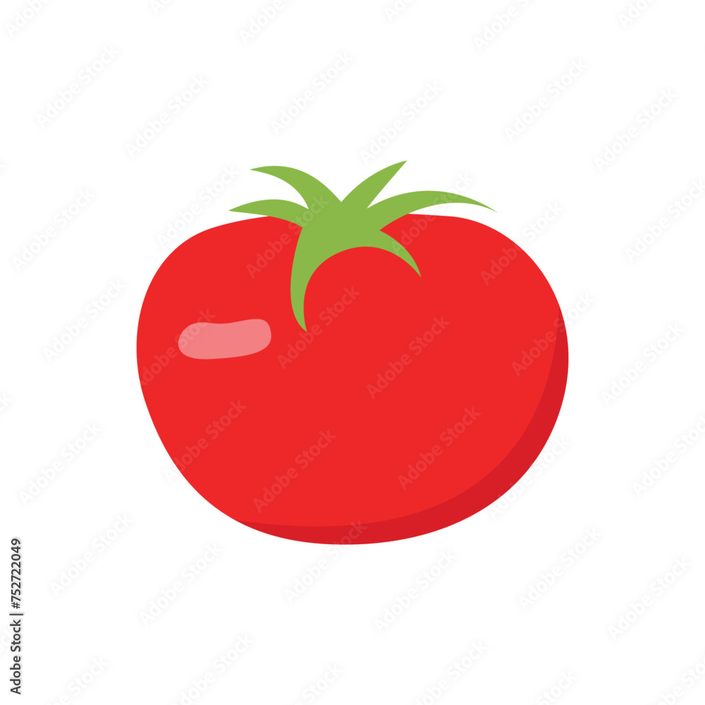 tomato vector, flat tomato vector on white tomato vector, flat tomato vector on white