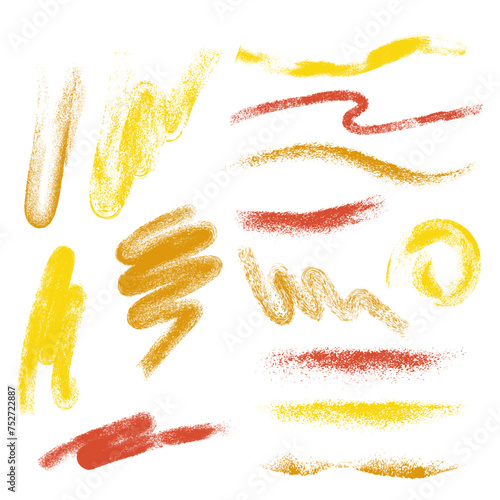 colorful watercolor brush stroke collection
