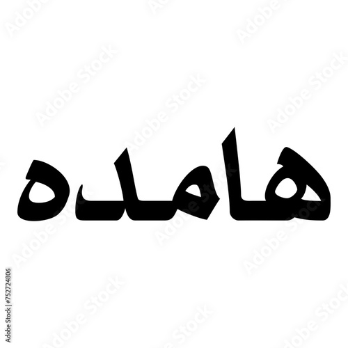 Wallpaper Mural Hamdat Muslim Girls Name Naskh Font Arabic Calligraphy Torontodigital.ca