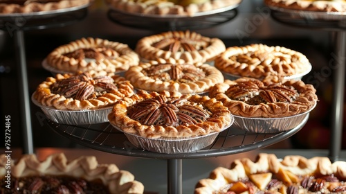 Artisan Apple Pies - Flaky crusts with lush fillings on display