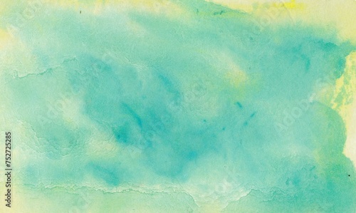 Abstract art background. Watercolours on paper. Rough brushstrokes of paint.