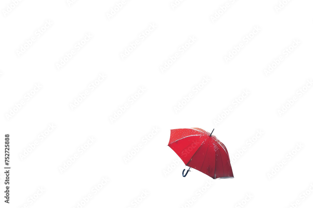 Red Umbrella Isolated On Transparent Background