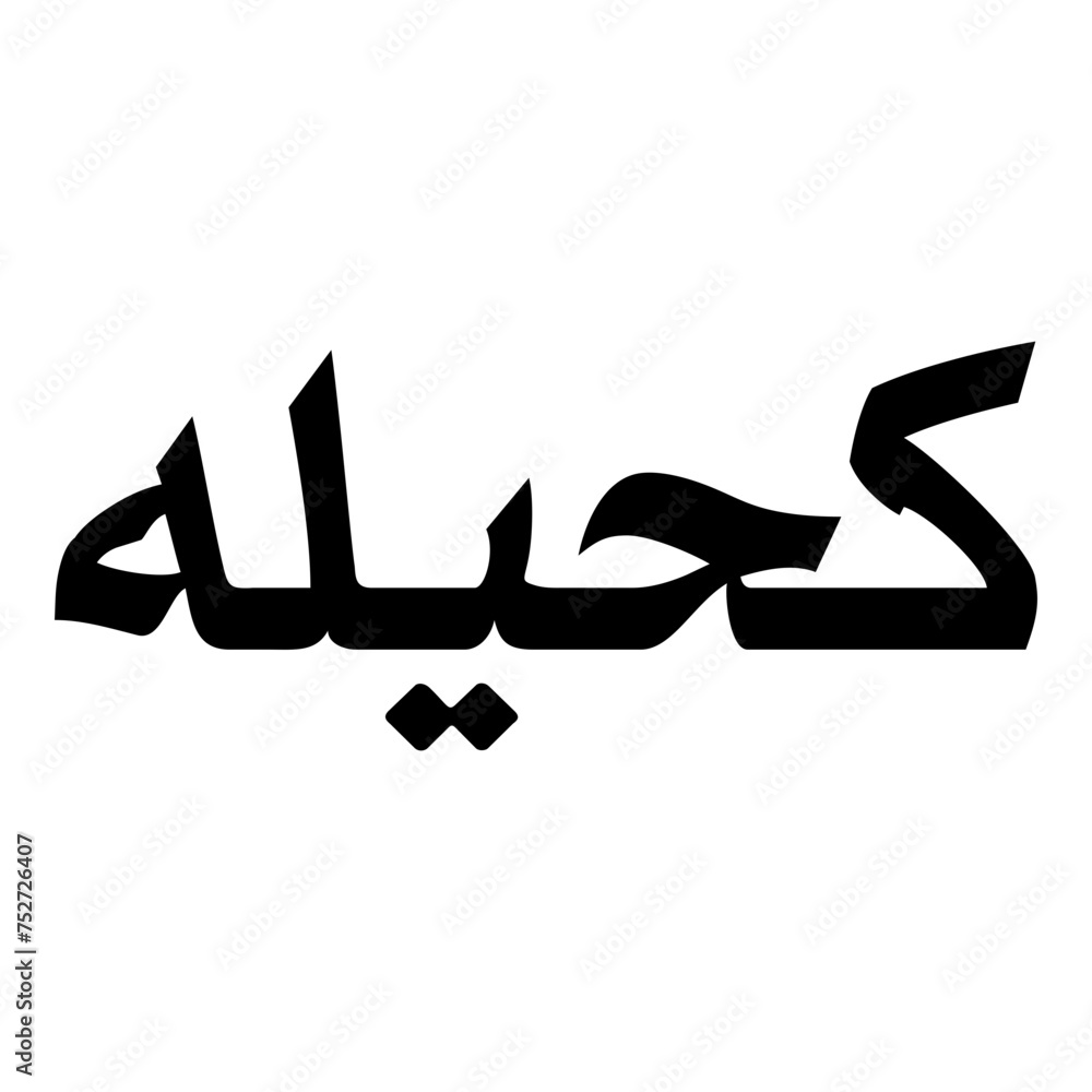 Kaheela Muslim Girls Name Naskh Font Arabic Calligraphy Kaheela Muslim Girls Name Naskh Font Arabic Calligraphy