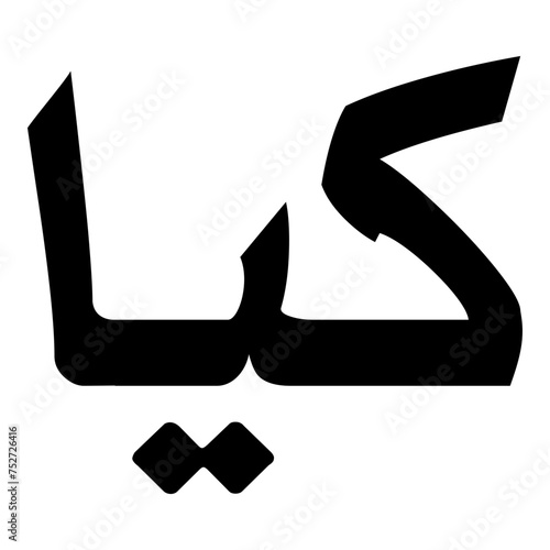 Kaia Muslim Girls Name Naskh Font Arabic Calligraphy photo