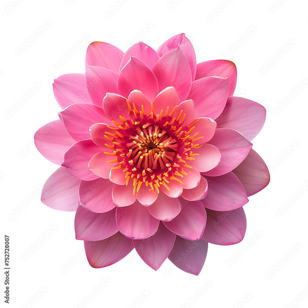 Clear Pink Lotus Flower Illustrations