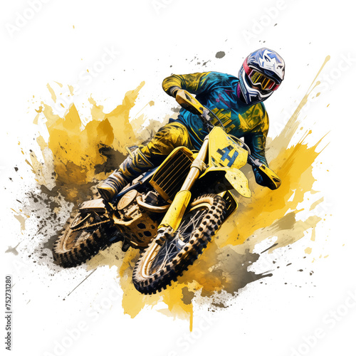 pastel watercolor pictures motocross motorcycle