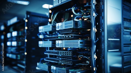  Data center and network devices in high performance operation  © Media Srock