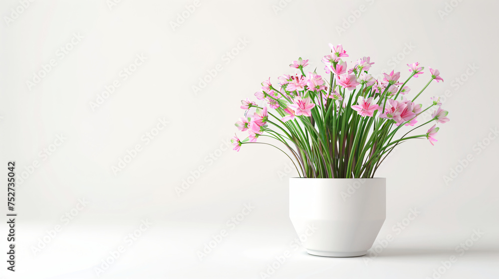 3d rendering of spring flowers