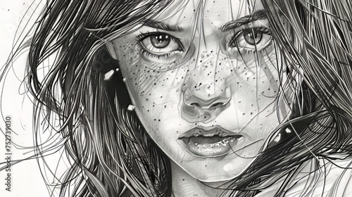 Comics and Manga: Drawings created for graphic novels