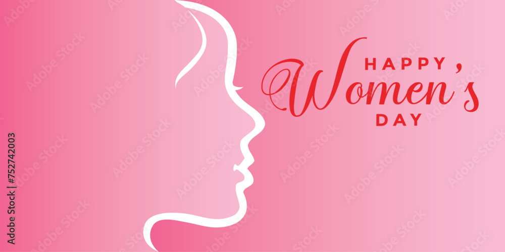 happy women's day backdrop design vector