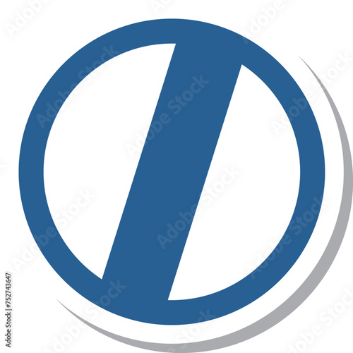 ミニ標識のステッカー単品イラスト　終わり