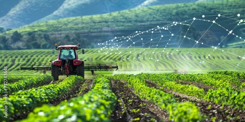 Advancements in Artificial Intelligence and Machine Learning are transforming to agriculture farming photo