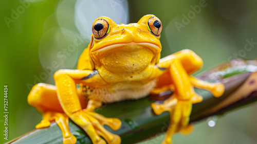 Fun yellow frog